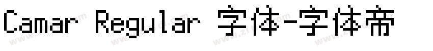 Camar Regular 字体字体转换